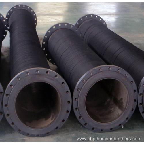 Reinforced dredge suction and discharge flexible rubber hose